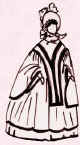 Drawing of a mantle in the Witzchoura style.