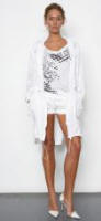 River Island Clothing Co. Ltd. - Parachute Silk Parka �69.99/�117.50, Sequin Hot Pants �39.99/�67, Pixel Print T-Shirt �24.99/�42, Clear Panel Stilettos �44.99/�75.50.