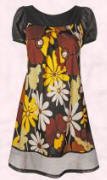 Dorothy Perkins Brown and yellow floral dress - �25/�40 