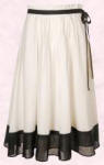 Dorothy Perkins cream skirt with black trim - �25/�40. 