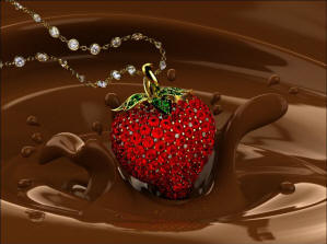 Ken Haladjian of Exclusive Jewels won the Grand prize for his gorgeous 3D gemstone strawberry at Gemvision Corporation 2nd Matrix Design Contest