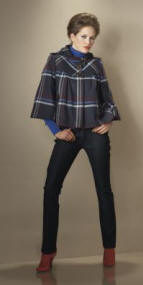 Fashion History 2007 - Swing and Volume in Coats - Matalan check jacket. 
