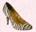 Zebra print shoes by Faith