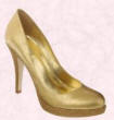 Dune gold court shoes.