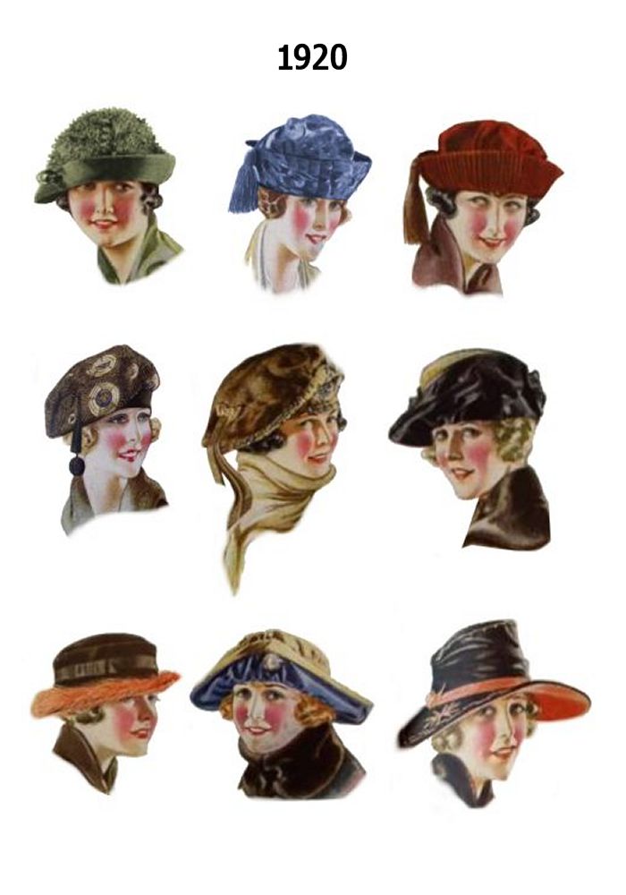 1920s Pictures Hats 20s Hair Style Fashions Fashion History