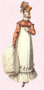 Regency Fashion history - 1817 - Very Short Cropped Spencer Jacket.