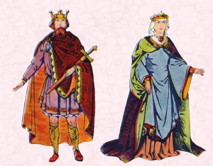 An Anglo Saxon King & and Anglo Saxon Queen