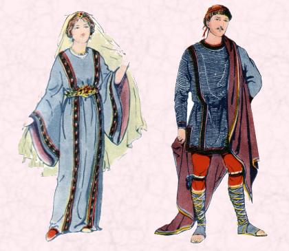 A Frankish Lady and a Frankish Nobleman