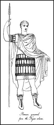 The Roman General with spear and from the Trojan column.