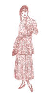 Two Piece Outfit from Needlecraft Magazine Fashions 1915-1917