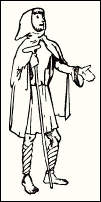 C11th Countryman Costume - Hooded Cloak