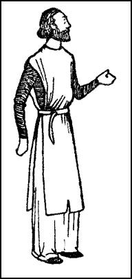 Costume 1300 - Man Wearing Short Surcoat