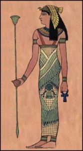 Goddess Egyptian costume for fancy dress or pageantry re-enactment