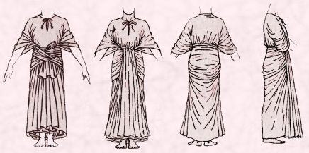 Egyptian Rectangle Open Robe With Sash. Fancy Dress Costume Tip - For non sewers this pattern right may be a wonderfully easy pattern choice. 