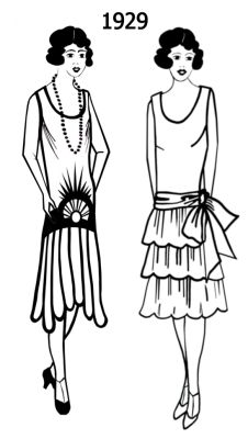 1920 and 1930 dresses