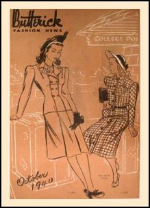1940-1945 Picture of McCall Magazine Pattern Cover 1940 Utility Suits