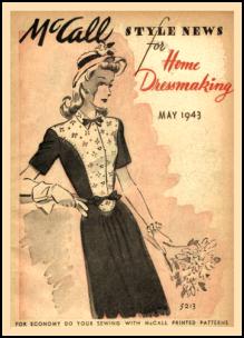 1940-1945 Picture of McCall Magazine Pattern Cover 1943