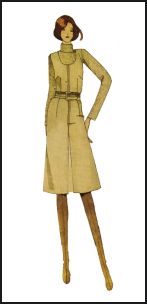 1970s Pinafore Pattern Dress