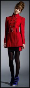 Dorothy Perkins AW09 - Modern Red Women's Military Coat £95/150