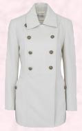 Cream Military Coat with Brass Buttons £89. T50 6600 Marks & Spencer Autumn Winter 2009.