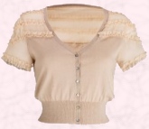 Ruffle insert cardigan £18 is from Littlewoods Direct Spring Summer 2009. 