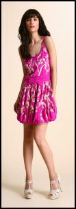 Asos.com shocking pink dress. Asos.com SS09 evening dresses - Textured ribbon lace Oriental Embellished Dress £65