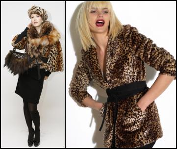 Adrienne Landau Leopard Print Fur Design 2011