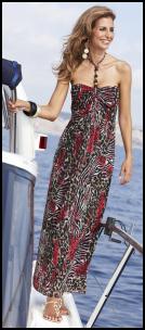 Halterneck Animal Print Maxi Dress, From £65 - Fifty Plus Spring/Summer 2010 Womenswear. 