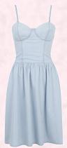 Marks & Spencer - Light Wash Blue Denim Corset Dress.