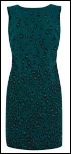 oasis green leopard print dress