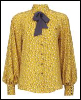 yellow print blouse