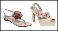 Rose Corsage Sandals and Shoes