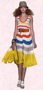 Caatwalk Bright Stripe Dress.