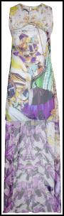 Mary Katrantzou Tropicana Purple Lilac Floral Tunic Dress £920 farfetch.com.