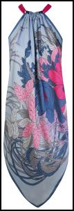 Wallis Multi-colour Halter Scarf Print Dress.