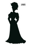 Free Black Silhouettes 1900-1910 in Costume History 1a - Fashion ...