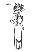 1911 Dress sketch