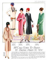 Dobbeltfarvet indslag i McCall's Patterns - august 1925. 