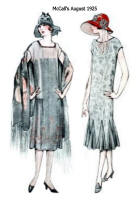 Maravillosos vestidos de tarde de McCall's Patterns - agosto de 1925. 