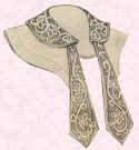 Picture of an Edwardian embellished collar.