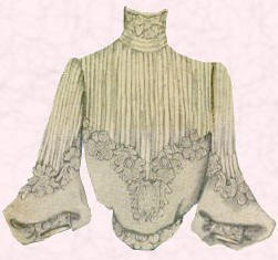 Picture of pin tuck yoked Edwardian blouse.