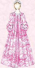 Paniers or Panniers, 18th Century Sack Dress and Polonaise