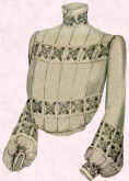 Picture of an Edwardian embellished blouse.