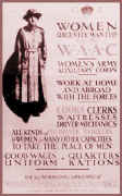 Picture of a WAAC poster for recruitment of women. Costume history and fashion history between 1914 and 1920.