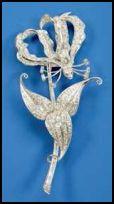 Gift of Flame Lily Brooch Rhodesia 1947.