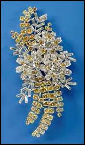 Gift to Queen from Australia - Wattle diamond brooch