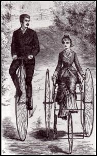 Bicylce wear - 1880 - Dress to wear on a tricycle.