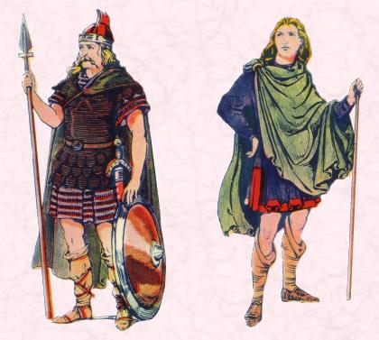 An Anglo-Saxon Warrior and an Anglo-Saxon Man