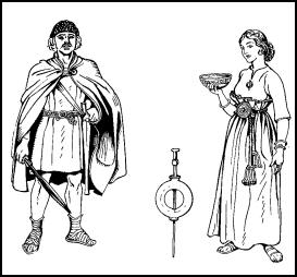 Costume history on fashion-era.com - Northern Europe Dress 1600BC.