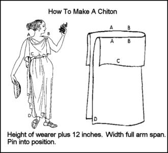Early Greek Costume History - How to Make a Chiton. Ancient Greek Dress 